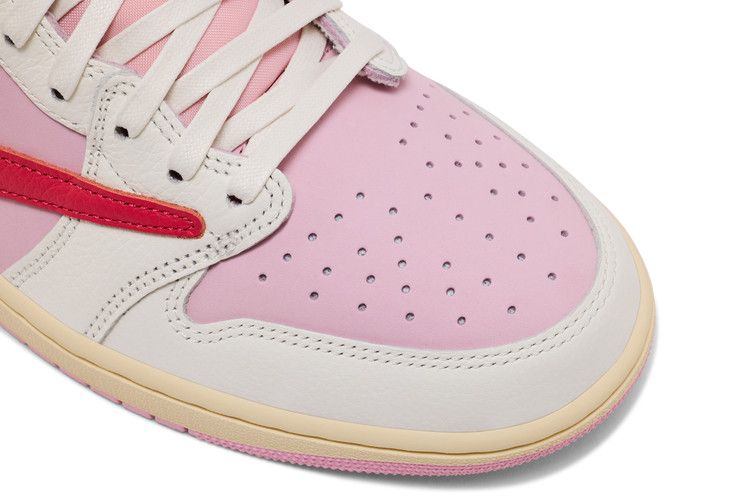 Air Jordan 1 Retro Low OG SP Travis Scott Sail Tropical Pink - IQ7604-101
