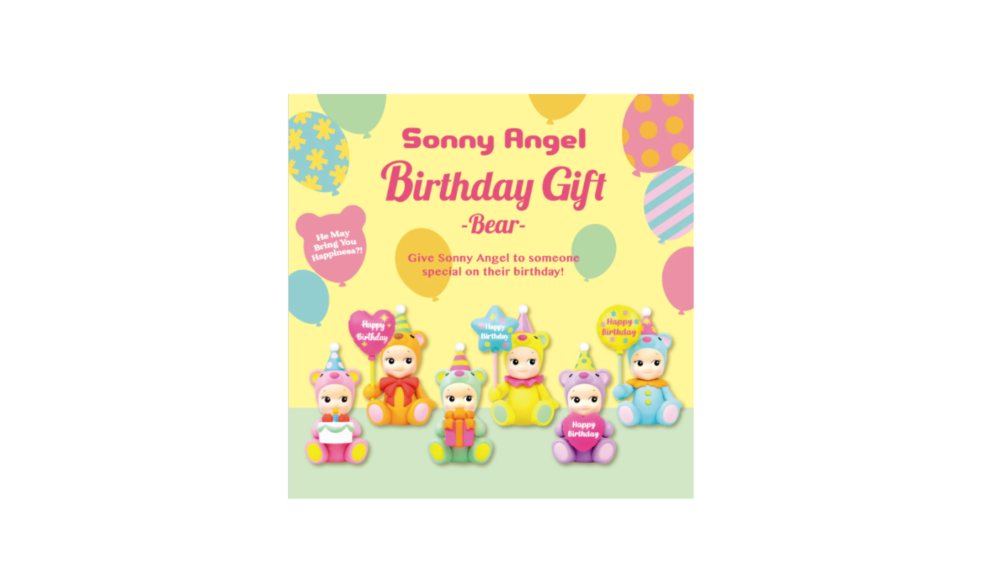 Full Box scellée Sonny Angel - Birthday Gift Bear Series - SABGBS