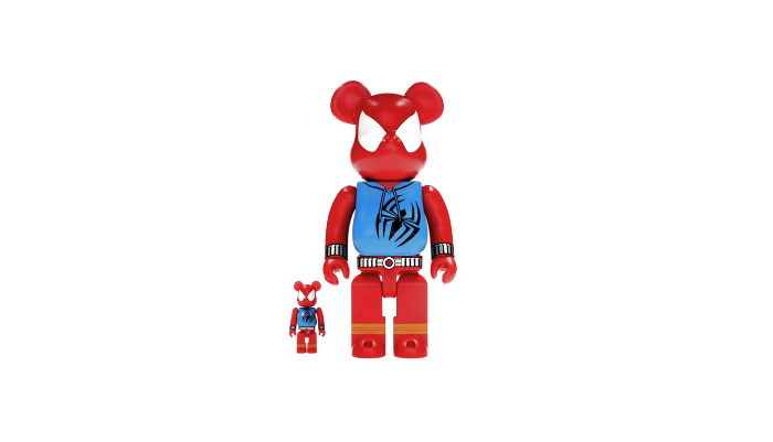 Bearbrick x Marvel The Amazing Spider-Man Scarlet Spider 100% & 400% Set - BMTASMSS14S