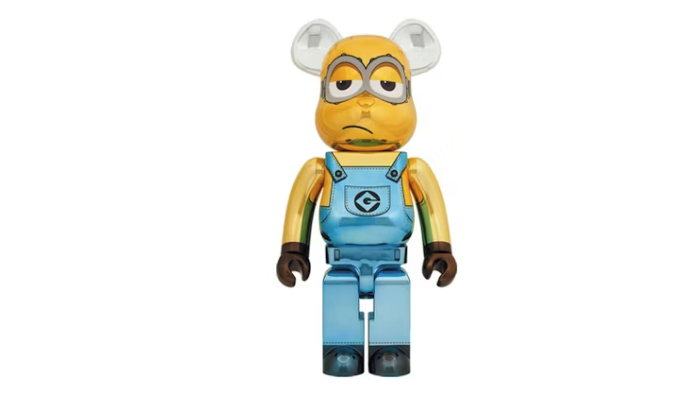Bearbrick x Minions Kevin Chrome Ver. 1000% - BBMSCV1000