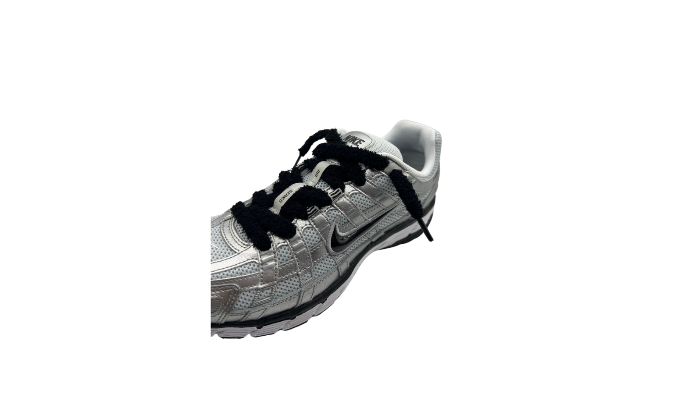 Paire de lacets fluffy noir fin - LFN