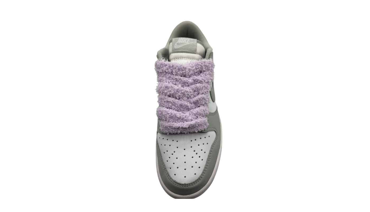 Paire de lacets fluffy large violet - PLFLV