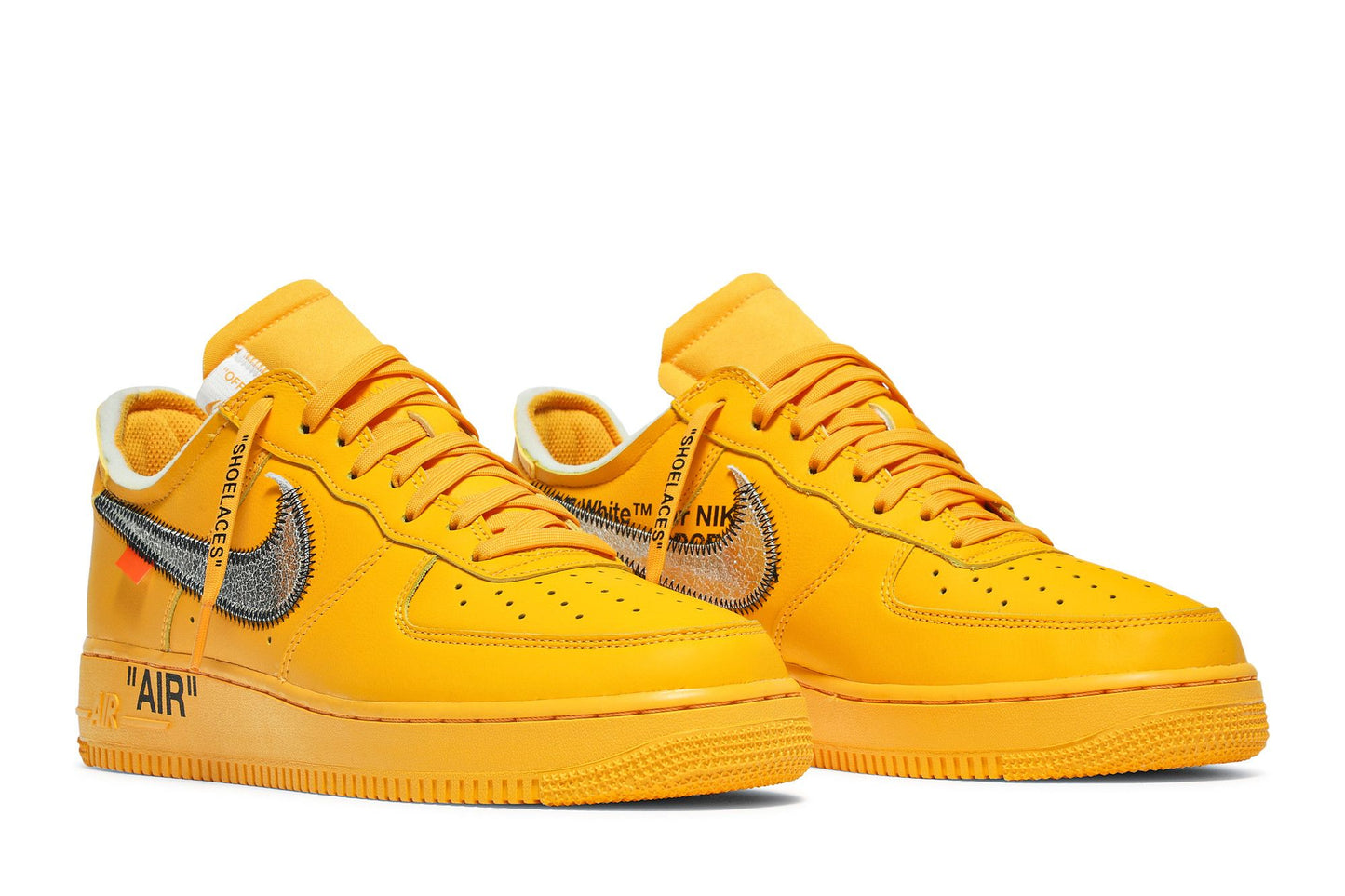 Nike Air Force 1 Low Off-White University Gold Metallic Silver