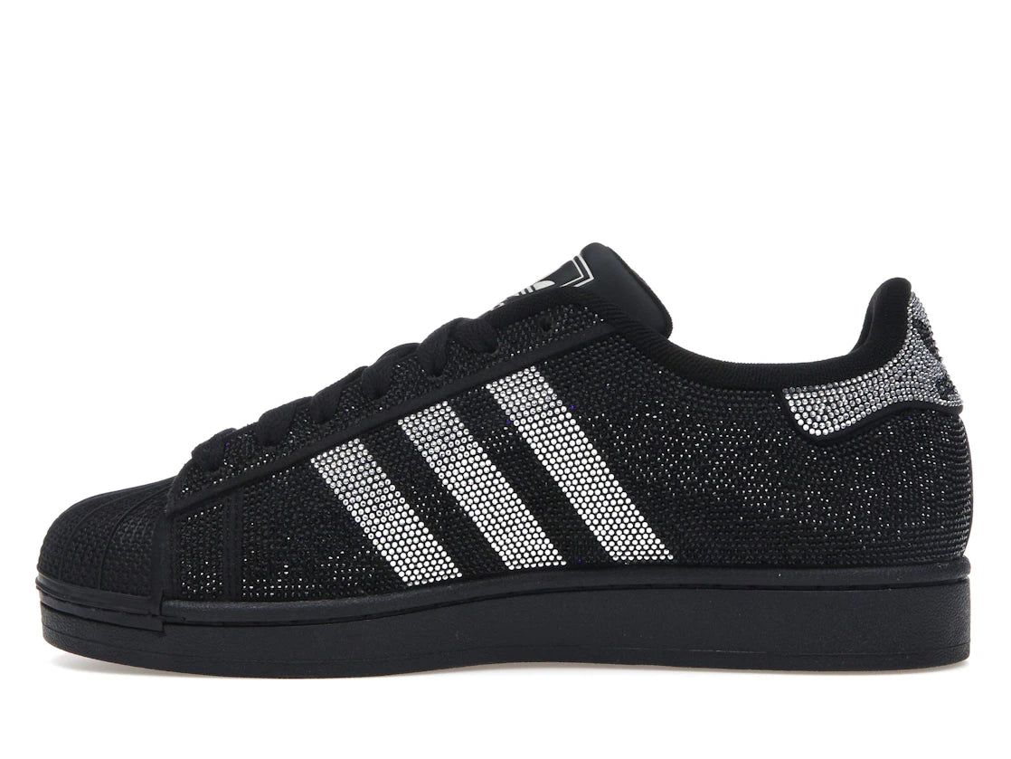 Superstar II Rhinestone Black Silver - IH4200