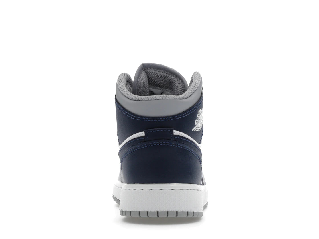 Air Jordan 1 Mid Wolf Grey Midnight Navy - DQ8423-104