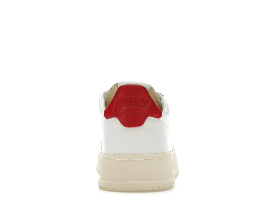Medalist Leather Low White Red - AULM-LL21