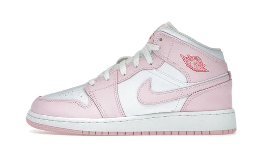 Air Jordan 1 Mid Pink Foam Fire Red - DQ8423-608