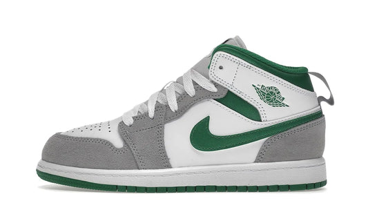 Air Jordan 1 Mid SE White Pine Green Smoke Grey (PS) - DC7249-103