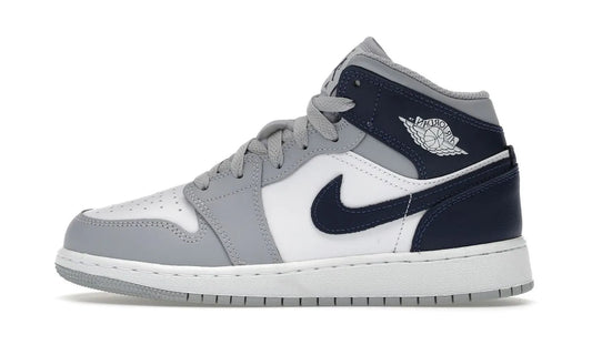 Air Jordan 1 Mid Wolf Grey Midnight Navy - DQ8423-104