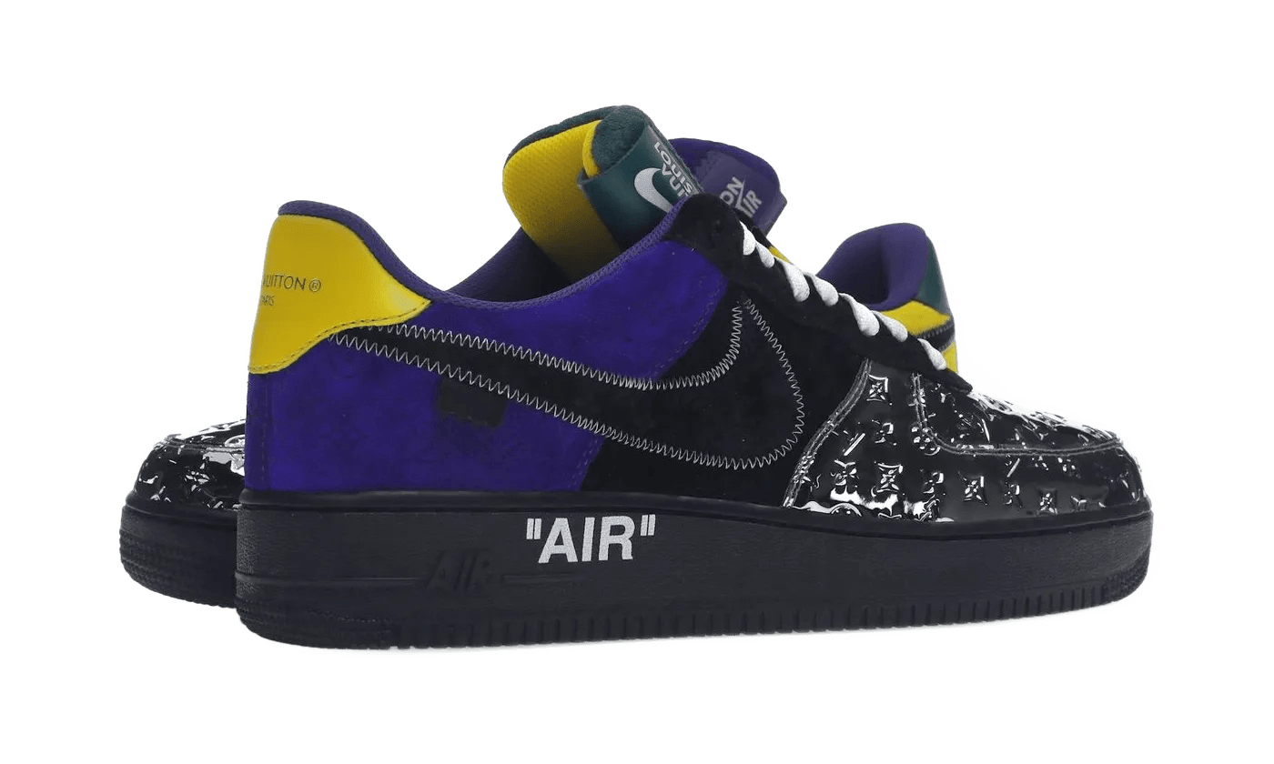 Nike Air Force 1 Low By Virgil Abloh Black Metallic Silver - LV-NAF1LB-MYRROYAL