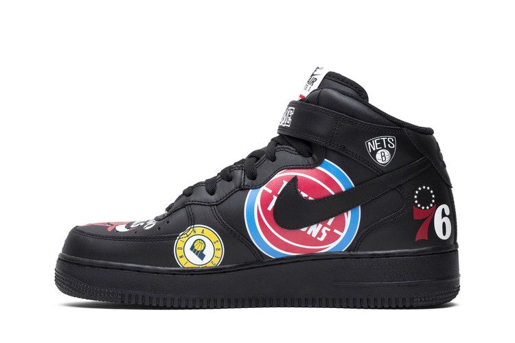 Air Force 1 Mid Supreme NBA Black - AQ8017-001
