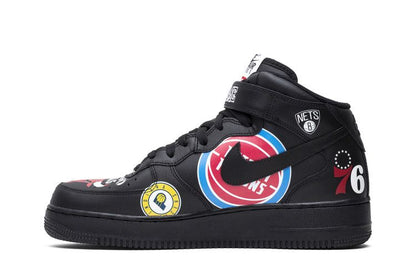 Air Force 1 Mid Supreme NBA Black - AQ8017-001