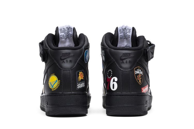 Air Force 1 Mid Supreme NBA Black - AQ8017-001