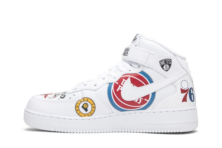 Air Force 1 Mid Supreme NBA White - AQ8017-100