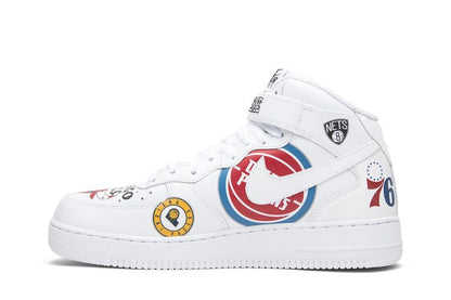 Air Force 1 Mid Supreme NBA White - AQ8017-100