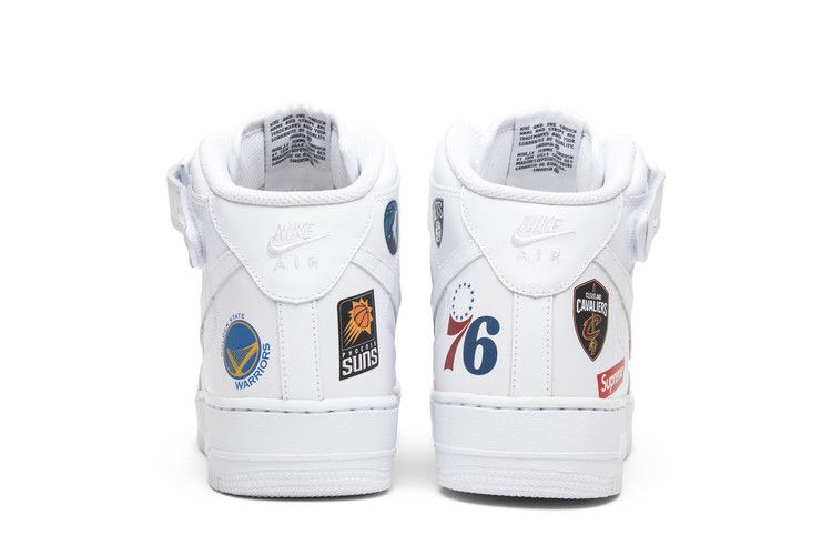 Air Force 1 Mid Supreme NBA White - AQ8017-100