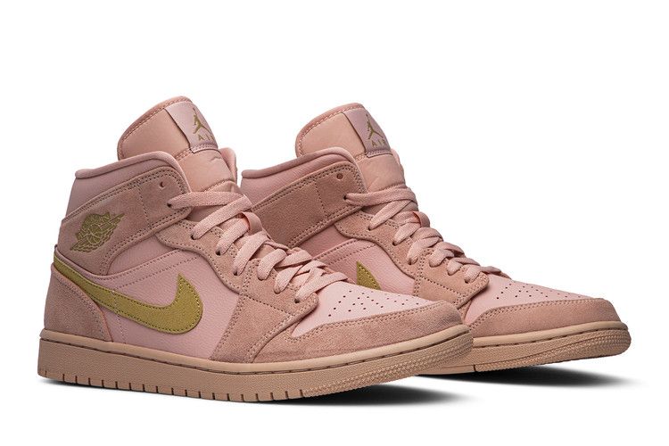 Air Jordan 1 Mid Coral Gold - 852542-600