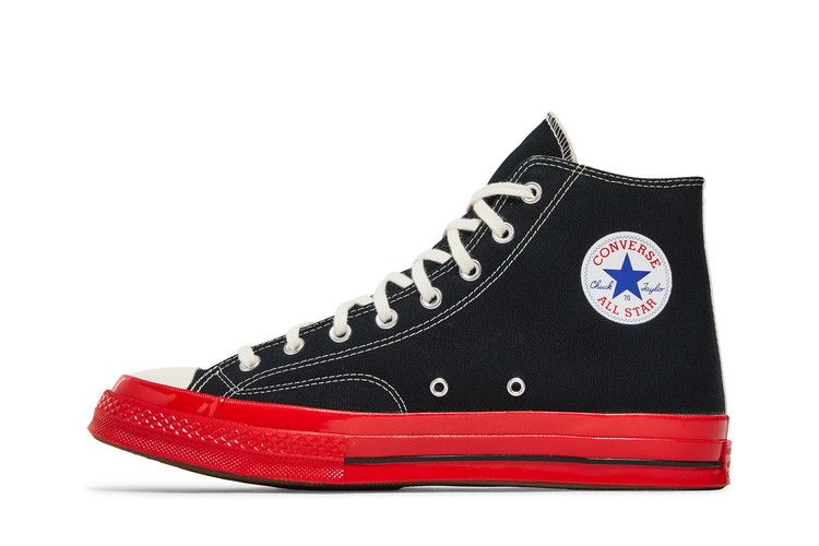 Chuck Taylor All Star 70 Hi Comme des Garcons PLAY Black Red Midsole - A01793C