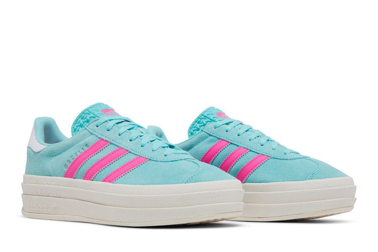 Adidas Gazelle Bold Flash Aqua Lucid Pink