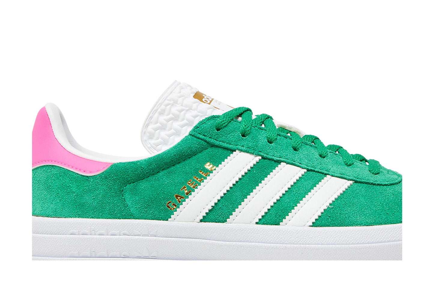 Adidas Gazelle Bold Green Lucid Pink