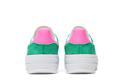 Adidas Gazelle Bold Green Lucid Pink