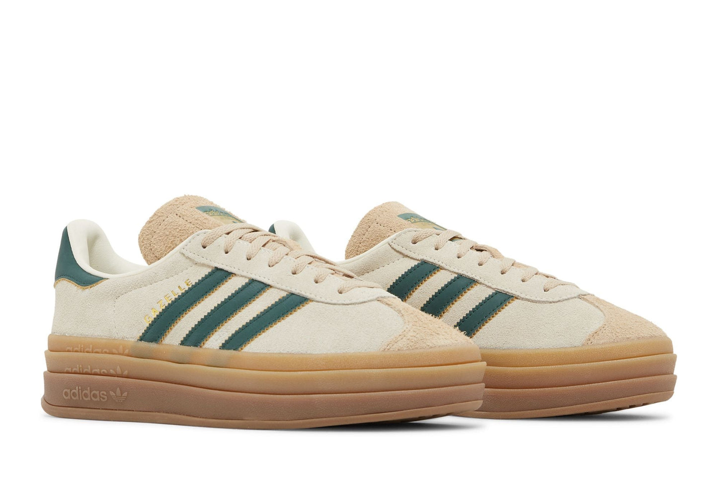 Adidas Gazelle Bold Magic Beige Collegiate Green