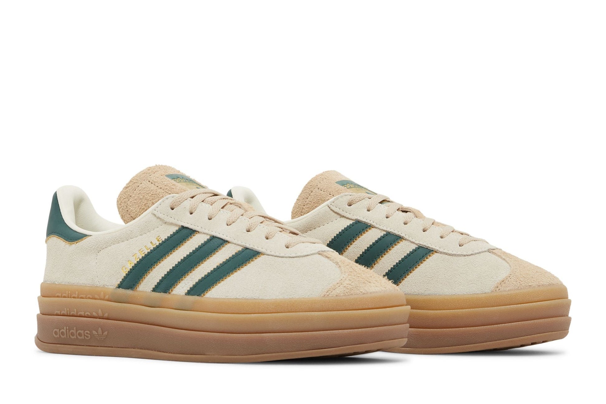 Adidas Gazelle Bold Magic Beige Collegiate Green