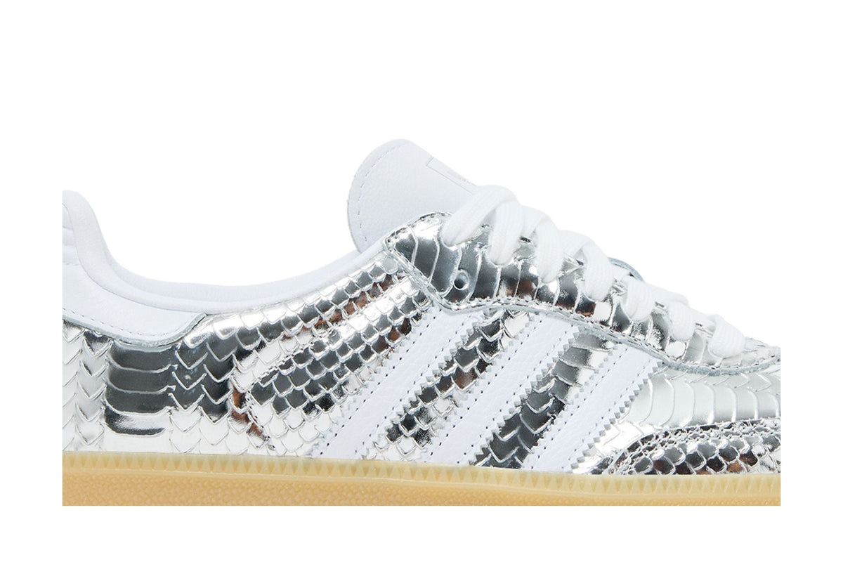 Adidas Samba OG Patent Snakeskin Silver Metallic