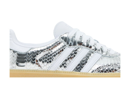 Adidas Samba OG Patent Snakeskin Silver Metallic