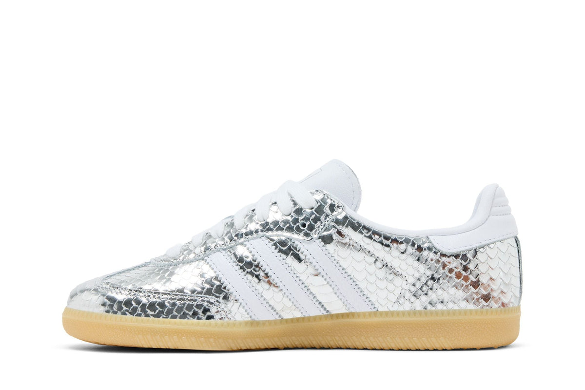 Adidas Samba OG Patent Snakeskin Silver Metallic