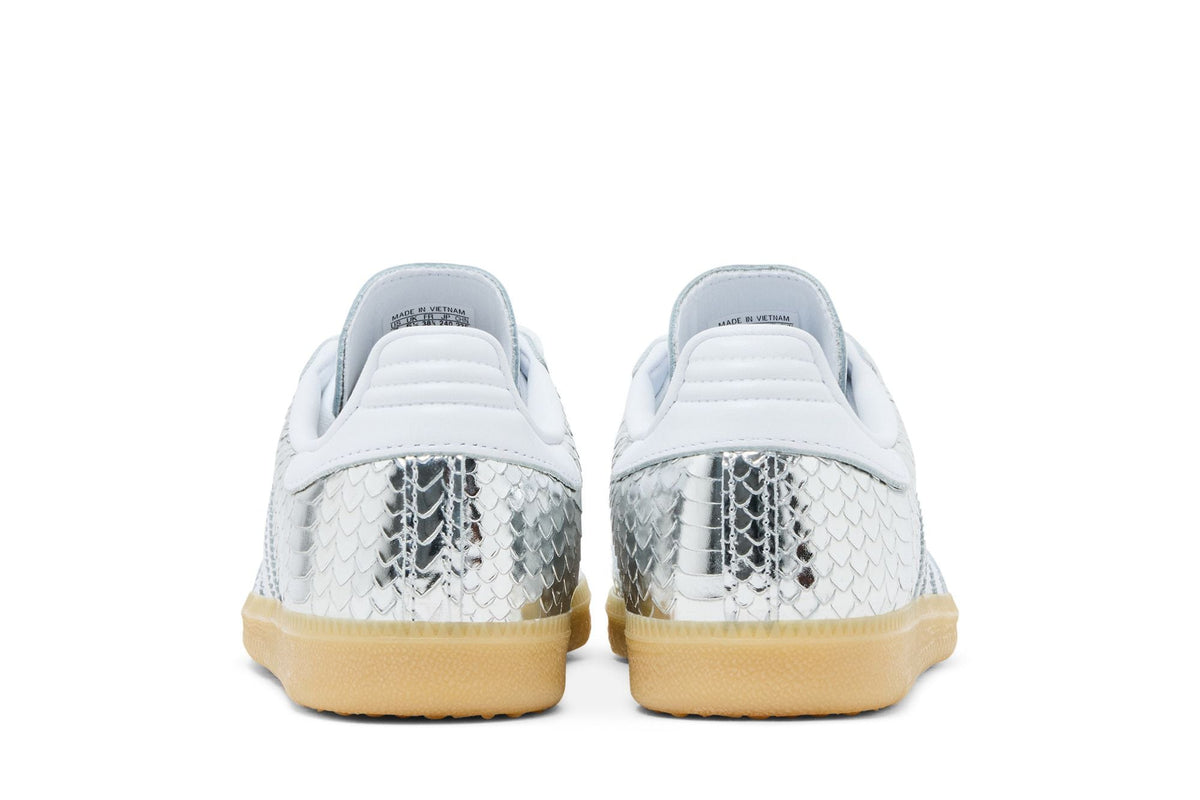 Adidas Samba OG Patent Snakeskin Silver Metallic