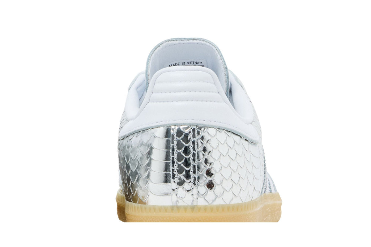 Adidas Samba OG Patent Snakeskin Silver Metallic