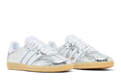 Adidas Samba OG Patent Snakeskin Silver Metallic