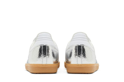 Adidas Samba OG Silver Metallic Cracked Leather