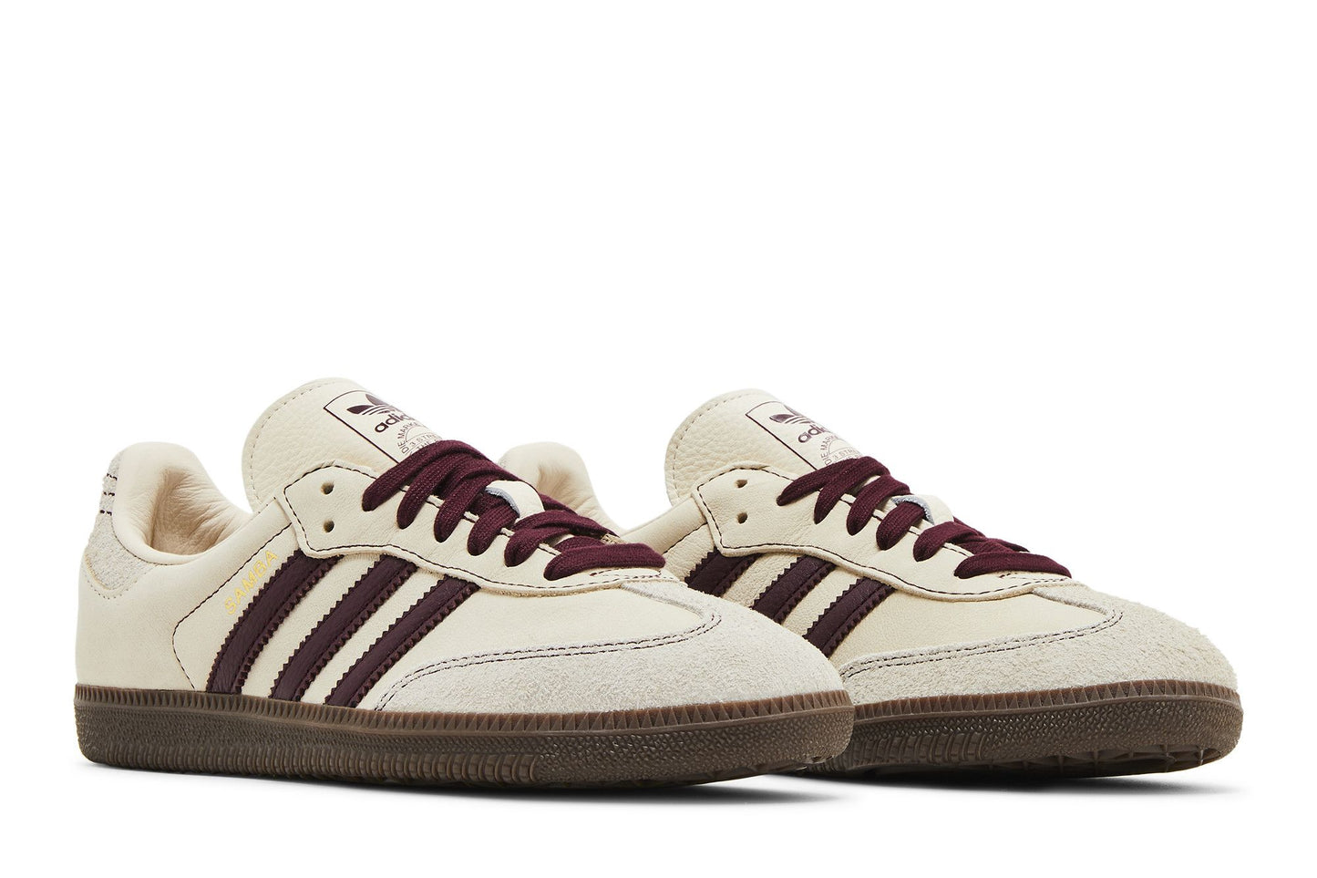 Adidas Samba OG Wonder White Maroon