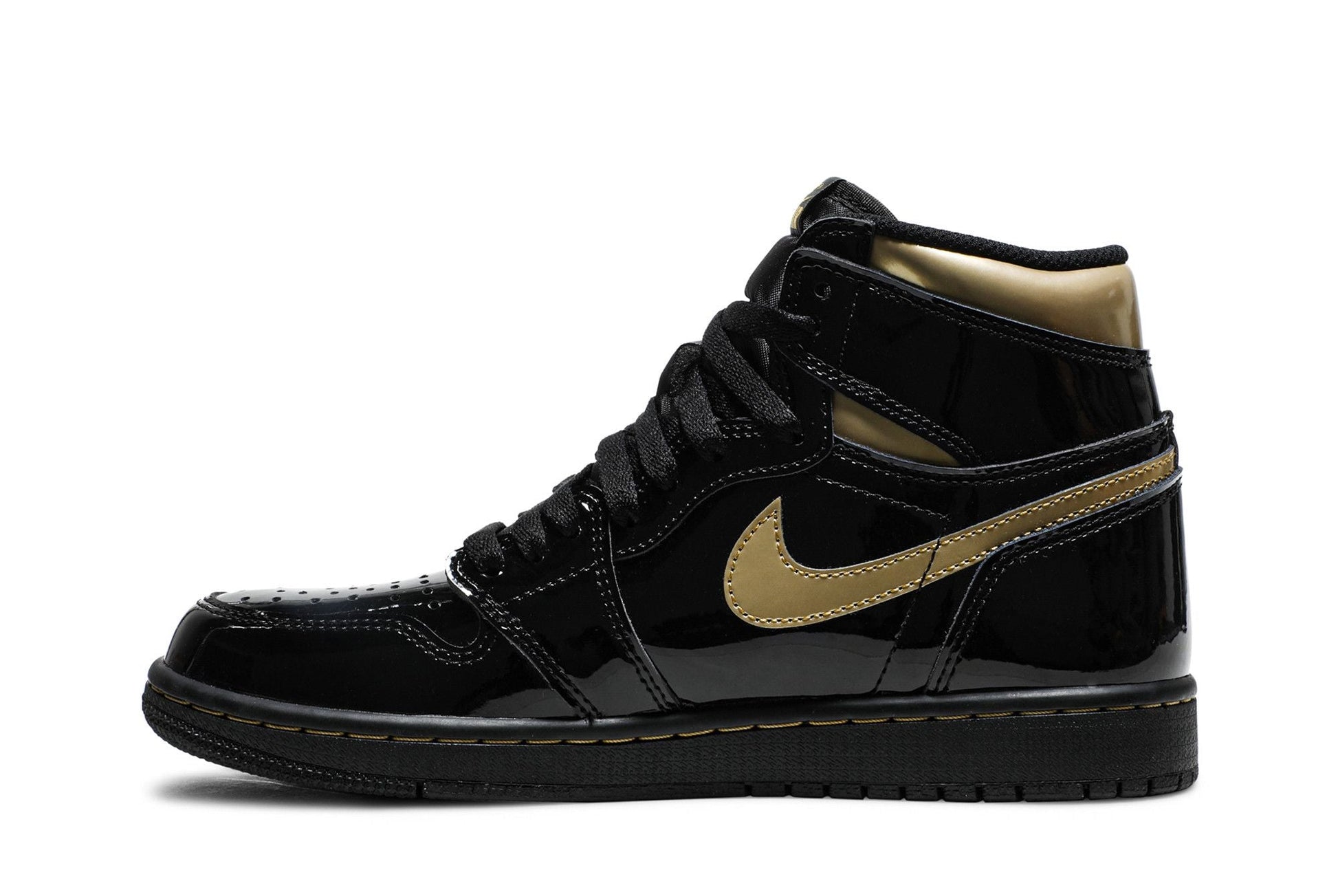 Air Jordan 1 High Black Metallic Gold