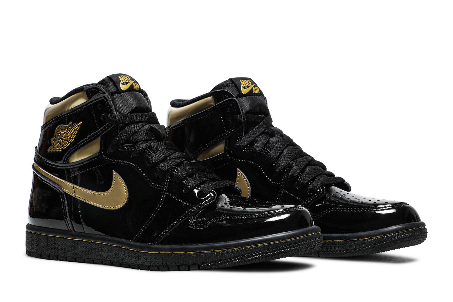 Air Jordan 1 High Black Metallic Gold