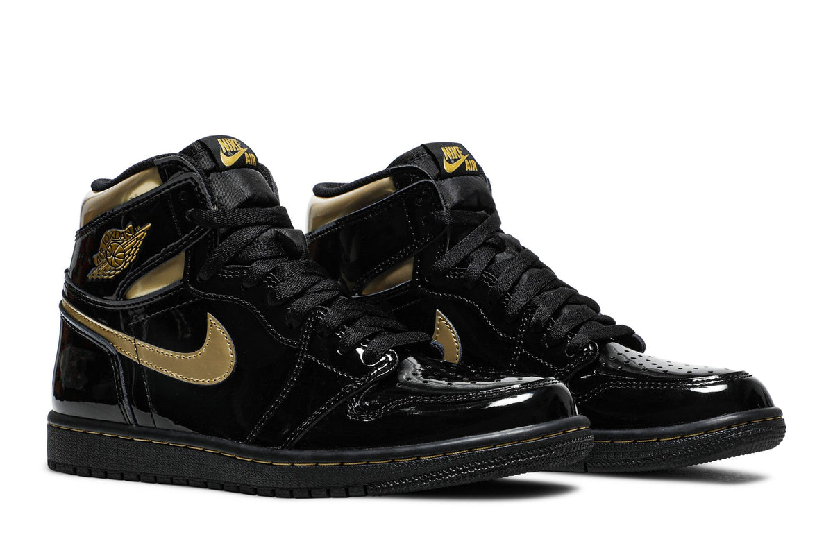 Air Jordan 1 High Black Metallic Gold