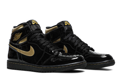 Air Jordan 1 High Black Metallic Gold