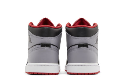 Air Jordan 1 Mid Black Grey Red