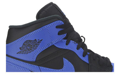 Air Jordan 1 Mid Hyper Royal Tumbled Leather