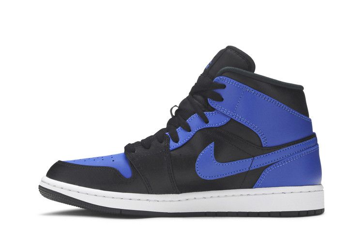 Air Jordan 1 Mid Hyper Royal Tumbled Leather