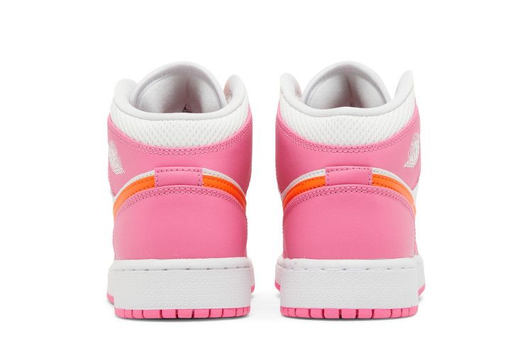 Air Jordan 1 Mid Pinksicle Safety Orange