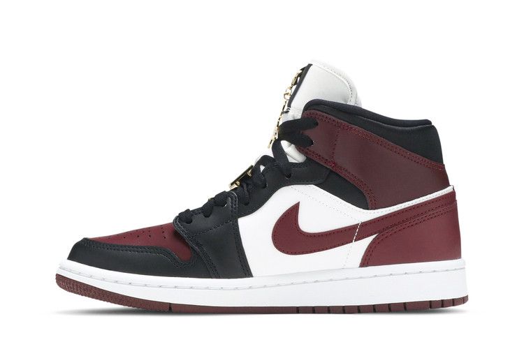 Air Jordan 1 Mid SE Black Dark Beetroot
