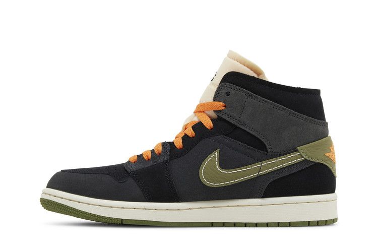 Air Jordan 1 Mid SE Craft Anthracite Light Olive