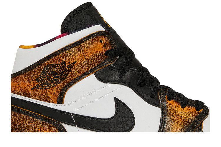 Air Jordan 1 Mid SE Orange Wear-Away