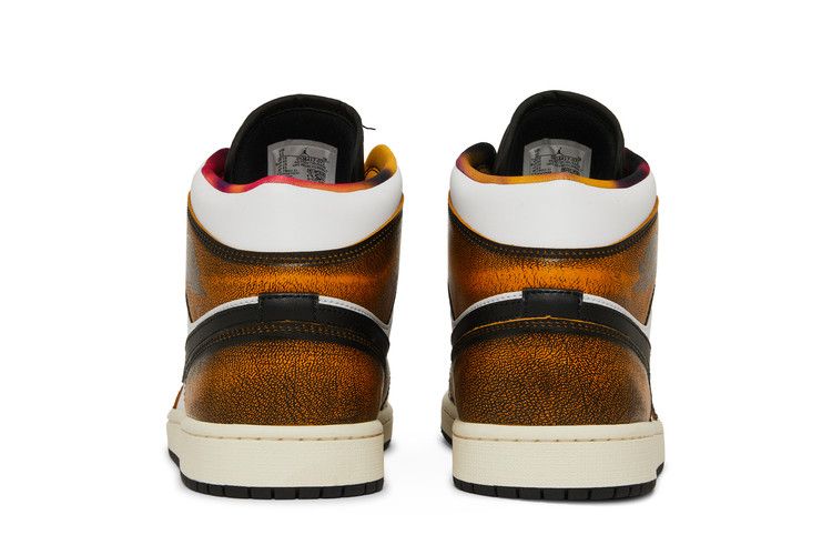 Air Jordan 1 Mid SE Orange Wear-Away
