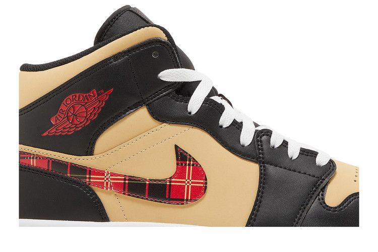 Air Jordan 1 Mid SE Tartan Swoosh