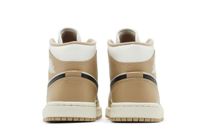 Air Jordan 1 Mid Tan Black