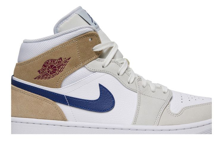 Air Jordan 1 Mid Tan Suede Navy